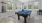 a pool table in a room